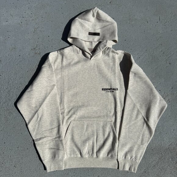 Fear of God Other - Fear of God Essentials Hoodie Grey Light Oatmeal Size Medium